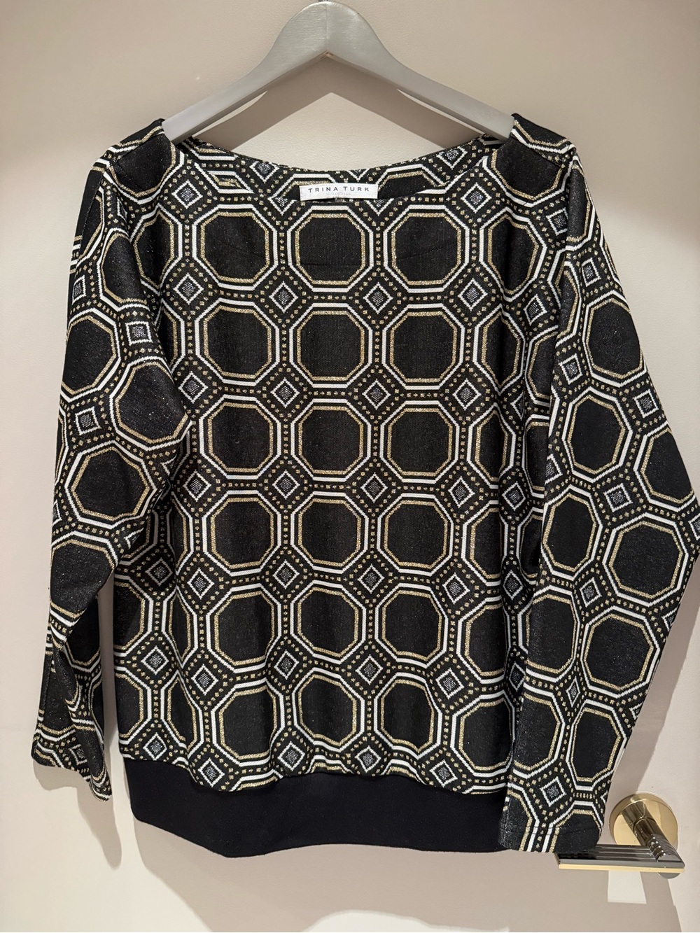 Trina Turk Womems Geometric Sweater